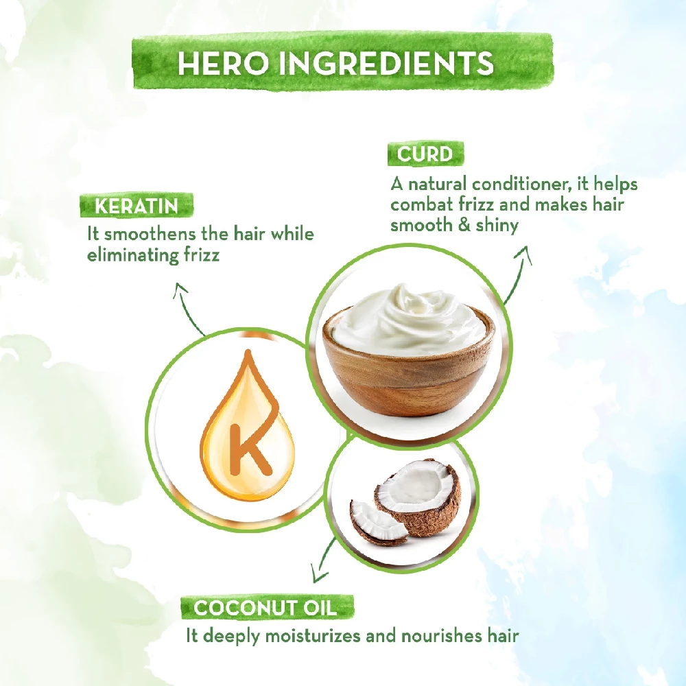 Curd Smoothening Conditioner with Curd & Keratin for Smooth & Shiny Hair, 250 ml-3.webp